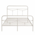 Metallbett Stahl Weiß 140x200 cm