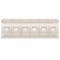 Gewächshaus Tunnelset Stahlrahmen 600x300x200 cm PVC Beige
