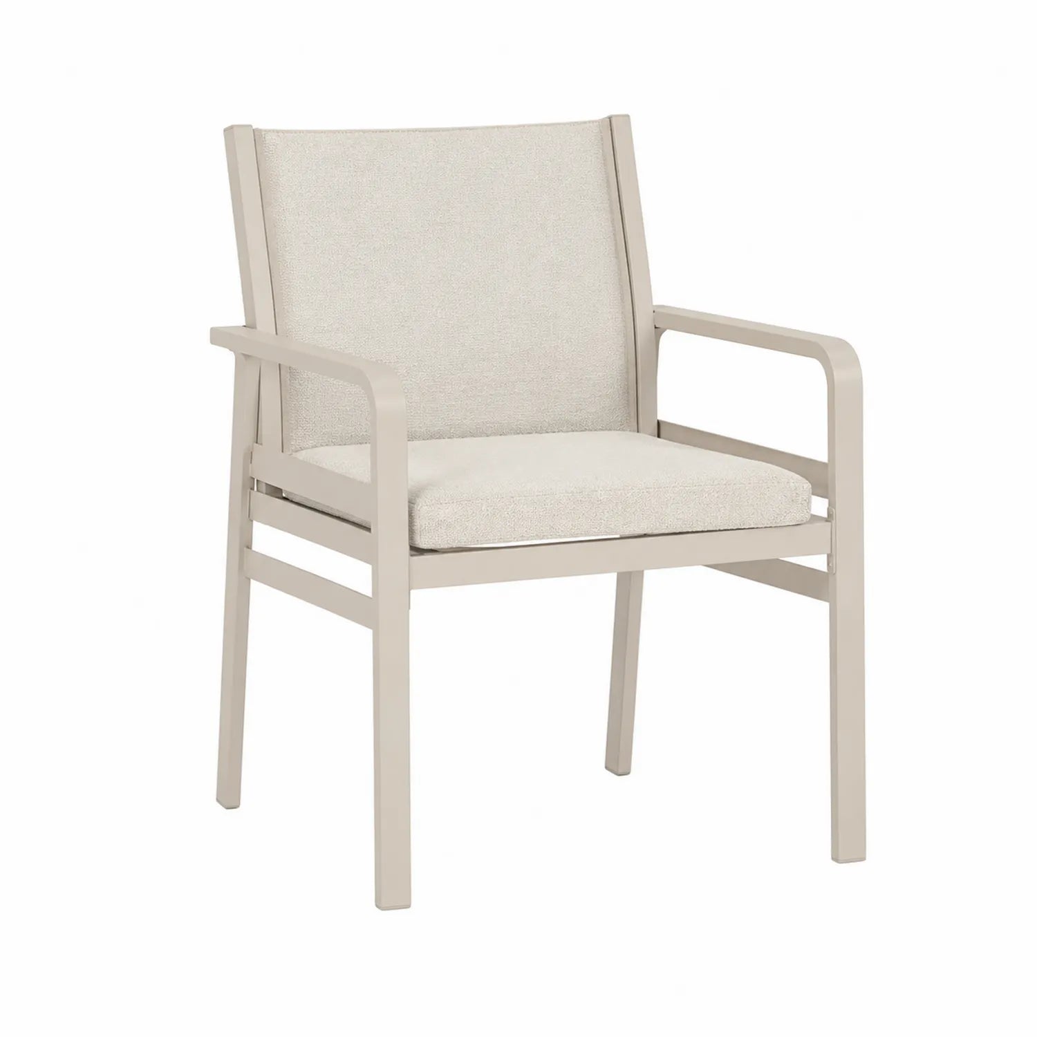 Aluminium Gartenstuhl Beige
