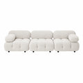 3-Sitzer Sofa Set Bouclé Creme