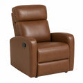 Relaxsessel Kunstleder Braun Verstellbar 75x85x100cm