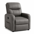 Verstellbarer Relaxsessel mit PU-Leder in Grau